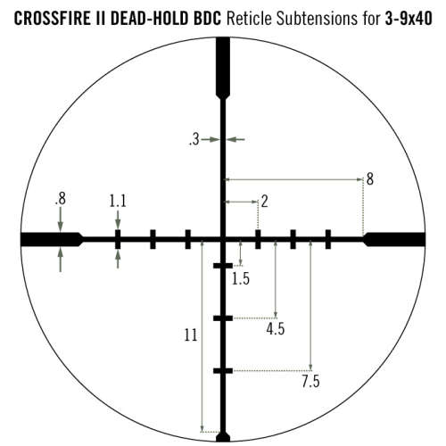 VORTEX CROSSFIRE II 3-9X40 BDC (MOA)