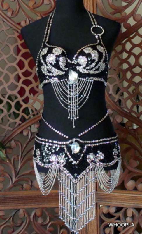 BELLY DANCE BRA AMD BELT SET