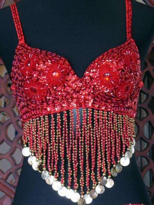 BELLY DANCE RED BRA