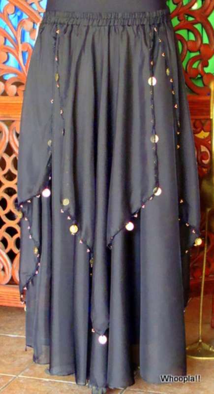 Belly Dance Skirt with Over-lay