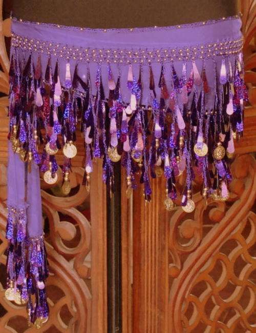 BELLY DANCE VIOLET AB SHIMMY BELT