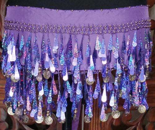 BELLY DANCE PURPLE AB SHIMMY BELT