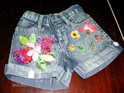 girls denim shorts