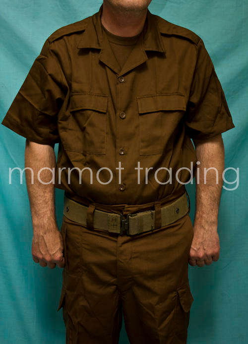 SA ARMY(SADF) NEW NUTRIA SHORT SLEEVE SHIRT (L) 1992 -- Worldwide Shipping