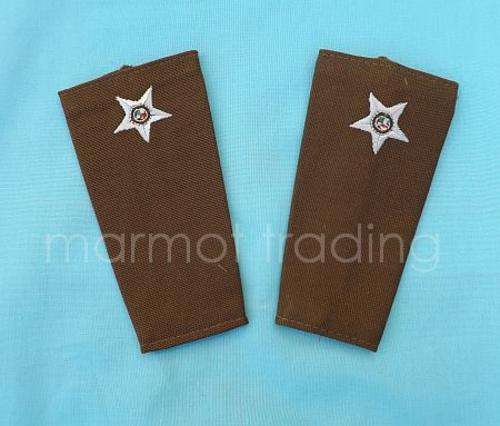 SANDF - Lieutenant(1 pip) Embroidered Field Dress Slip-On Rank Insignia 1996 - 2002