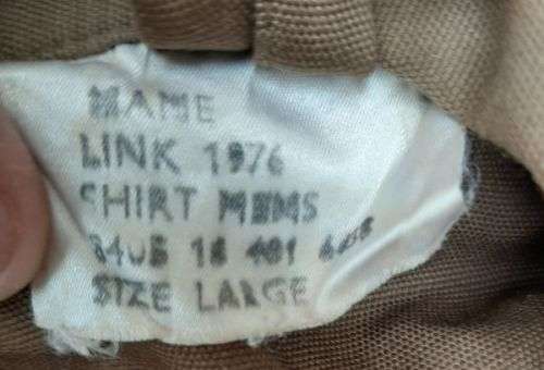 SADF Nutria   Large Long Sleeve Shirt   ---     1976 --SWA Border War     << PayPal Welcome >>