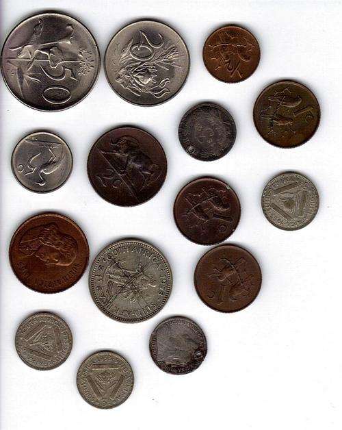Selection of South African Coins Mixed Used