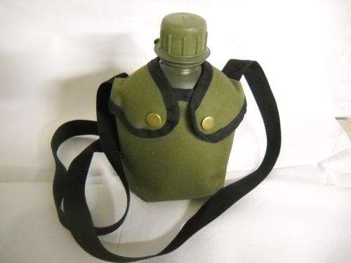 NEW ARMY WATERBOTTLE GREEN CANVAS POUCH PLUS SLING