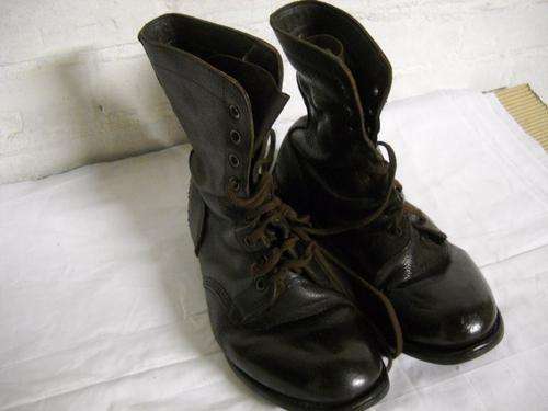 SADF ARMY --- Brown Leather Boots Size 10 or 277 ---  See Pics