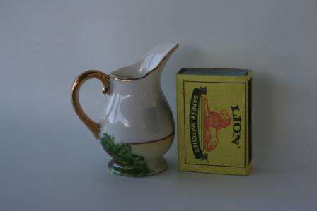 Miniature Porcelain Gold Lustre jug exquisite and highly collectable