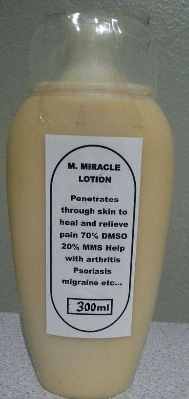 Pain Relief and healing Lotion- 70%DMSO 20% MMS