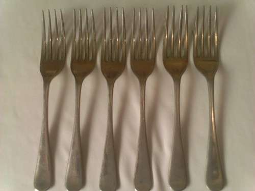 Resilco-Rustless Nickel Silver, Dinner forks, Sheffield England