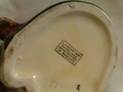 2 x BEAUTIFUL, LANCASTER SANDLAND HAND PAINTED PORCELAIN MUG'S, IN PERFECT CONDITION!!!
