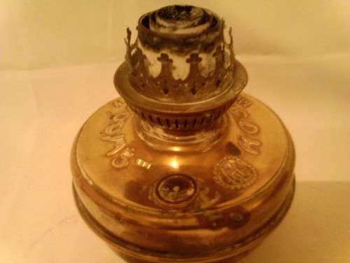 1920's GERMAN HOSALUX 600/15 BRASS LAMP, NICE ITEM TO COLLECT WITH VALUE!!!