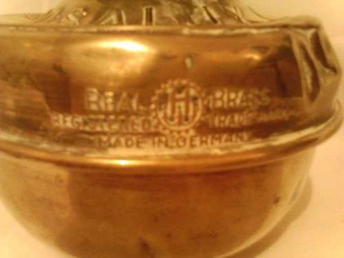1920's GERMAN HOSALUX 600/15 BRASS LAMP, NICE ITEM TO COLLECT WITH VALUE!!!