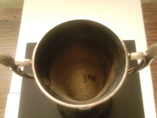 BEAUTIFUL UNUSED SILVER PLATED TROPHY, WITH GOOD VALUE, SEE BELOW.