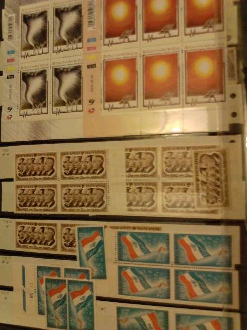 7 BLACK DOUBLE SIDE PAGE LIGHTHOUSE STOCK ALBUM-CONTAINING SA CONTROLS, GOOD VALUE- SEE BELOW.