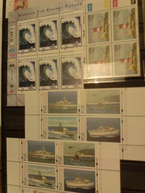 7 BLACK DOUBLE SIDE PAGE LIGHTHOUSE STOCK ALBUM-CONTAINING SA CONTROLS, GOOD VALUE- SEE BELOW.