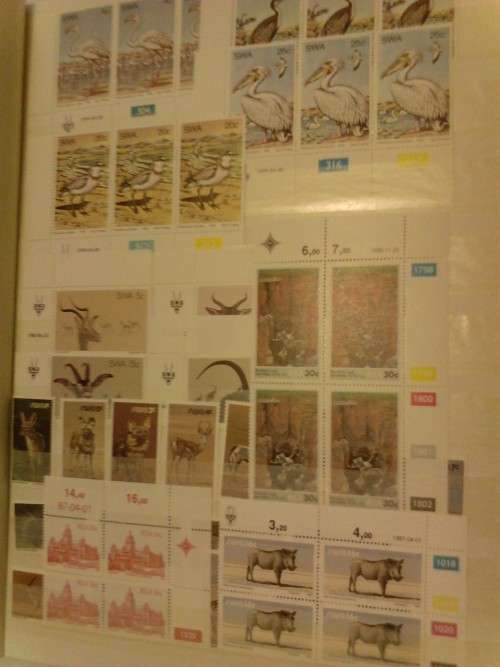 8 DOUBLE SIDE PAGE LIGHTHOUSE STOCK ALBUM -CONTAINING SWA, SA, BOP UMM CONTROLS- VALUE!!- SEE BELOW.