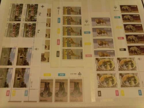 8 DOUBLE SIDE PAGE LIGHTHOUSE STOCK ALBUM -CONTAINING SWA, SA, BOP UMM CONTROLS- VALUE!!- SEE BELOW.