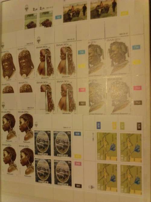 8 DOUBLE SIDE PAGE LIGHTHOUSE STOCK ALBUM -CONTAINING SWA, SA, BOP UMM CONTROLS- VALUE!!- SEE BELOW.