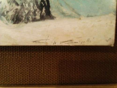 UNKNOWN ITALIAN ARTIST, OIL ON CANVAS -1960-70s - GOOD VALUE, FRAMED, SEE BELOW.