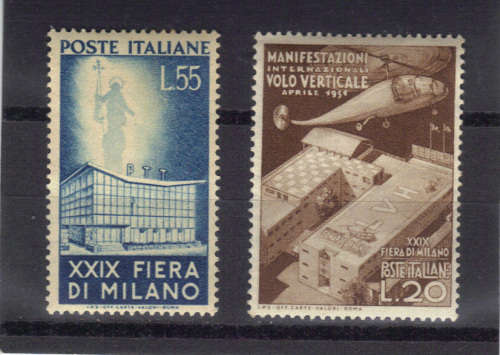 SCARCE 1951 ITALY- ''ZATH MILAN TRADE'' UMM SET, CAT. VALUE R2050+  ,SEE BELOW.