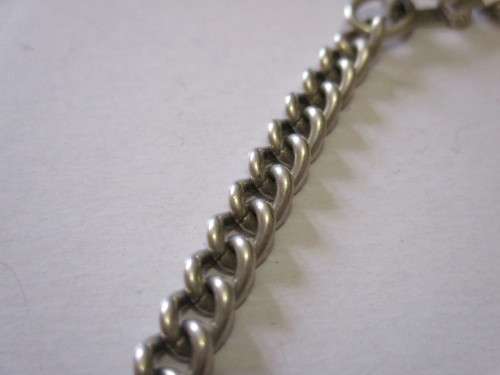 STUNNING MENS STERLING SILVER BRACELET IN GOOD CONDITION, WEIGH 19.4g -WIDTH 6.5mm SEE BELOW.