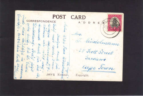 1953 (THE HEADS FROM LEISURE ISLE, KNYSNA), POST CARD- GOOD VALUE ITEM FOR COLLECTOR, SEE BELOW.