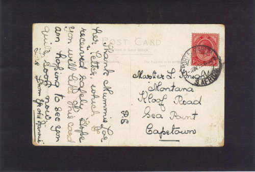 VERY SCARCE 1914 (TWO'S COMPANY! - SEA POINT) POST-CARD, GOOD VALUE ITEM FOR COLLECTOR, SEE BELOW.