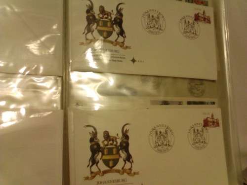 SOUTH-AFRICA- 30 VERY CLEAN FIRST DAY COVERS IN FLIP FILE, 3 LOOSE PAGES- SEE ALL SCANS.