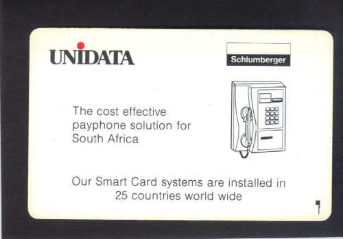 SA SPECIAL EDITION PHONE CARD 35 UNITS (SCHLUMBERGER) - CAT. VALUE R800+ ,SEE SCANS.