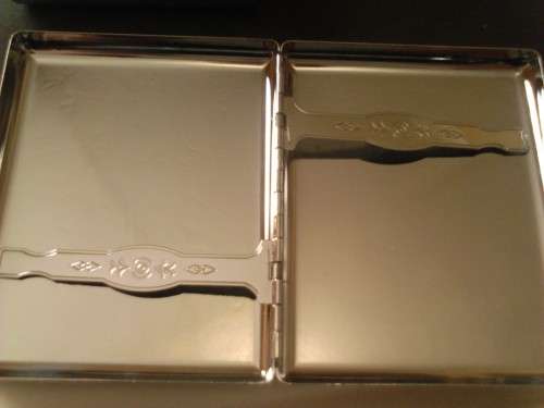 BEAUTIFUL NEW METAL CIGARETTE CASES (HOLD ABOUT 20 CIGARETTES)  3 x AVAILABLE-  READ BELOW.