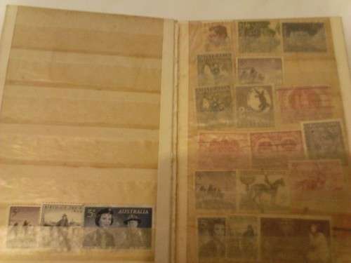 SMALL 12 PAGE ALBUM, WITH MOSTLY AUSTRALIAN USED COLLECTION,  SEE BELOW.