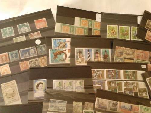 A FEW HUNDRED STAMPS IN STOCK CARDS, UMM TO USED, SOME GOOD VALUE, SEE BELOW.