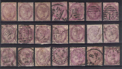 GB. 1881 - Q-VIC, MOUNTED MINT & USED STAMPS - MIN. CAT.VALUE R1140 - SEE BELOW.