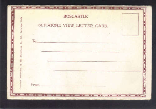 OLD BOSCASTLE- UNUSED LETTER CARD WITH 5 PHOTO'S, GOOD COLLECTION VALUE, -SEE SCANS.