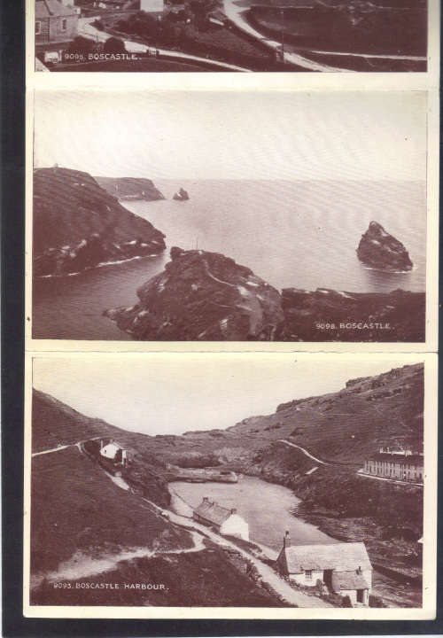 OLD BOSCASTLE- UNUSED LETTER CARD WITH 5 PHOTO'S, GOOD COLLECTION VALUE, -SEE SCANS.
