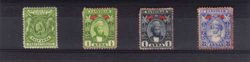 B.E.A.C & ZANZIBAR 1890-1896, VERY NICE MOUNTED MINT STAMPS - GOOD COLLECTION STAMPS - SEE BELOW.