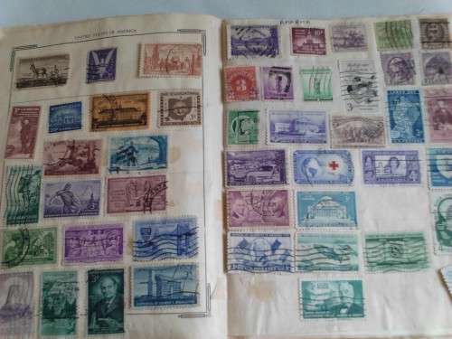 HUGE STAMP COLLECTION IN MEDIUM STANLEY GIBBONS ALBUM , 200 PAGES- GOOD VALUE!!! - SEE BELOW