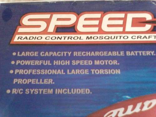 LARGE SPEED STORM R/C MOSQUITO CRAFT - VERY GOOD CONDITION - PLEASE READ BELOW AND SEE ALL SCANS.