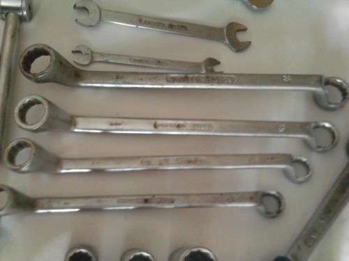 VERY NICE SECONDHAND GEDORE LOOSE SPANNERS SET -PLEASE SEE UNDER DESCRIPTION FOR SIZES - GOOD VALUE.