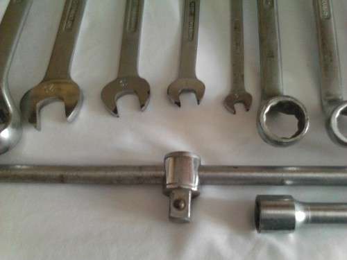 VERY NICE SECONDHAND GEDORE LOOSE SPANNERS SET -PLEASE SEE UNDER DESCRIPTION FOR SIZES - GOOD VALUE.