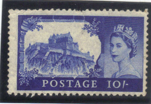 GB. 1959-68 , CASTLE -10/- WMK MULTIPLE CROWN. C/V R830 - MINT - PLEASE READ & SEE BELOW
