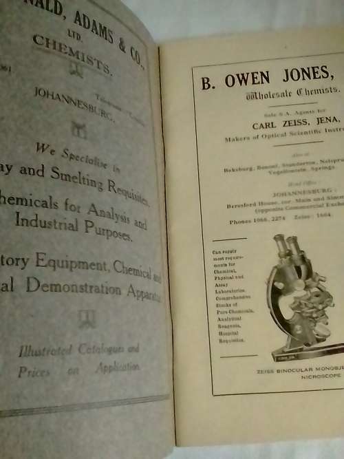 1930 Proceedings and List of Members- SA Chemical Institute.