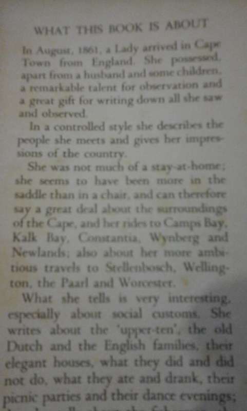 Life at the Cape, a hundred years ago by a Lady.