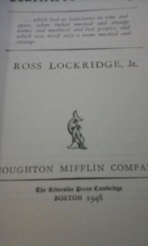 1948, Raintree Country by Lockridge Jr.
