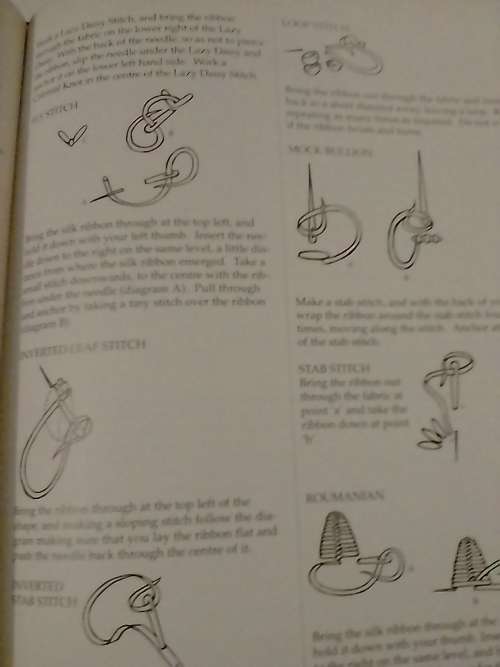 `CREATIVE RIBBON EMBROIDERY` - BY SALLI VAN RENSBURG - SEE and READ BELOW FOR INFO