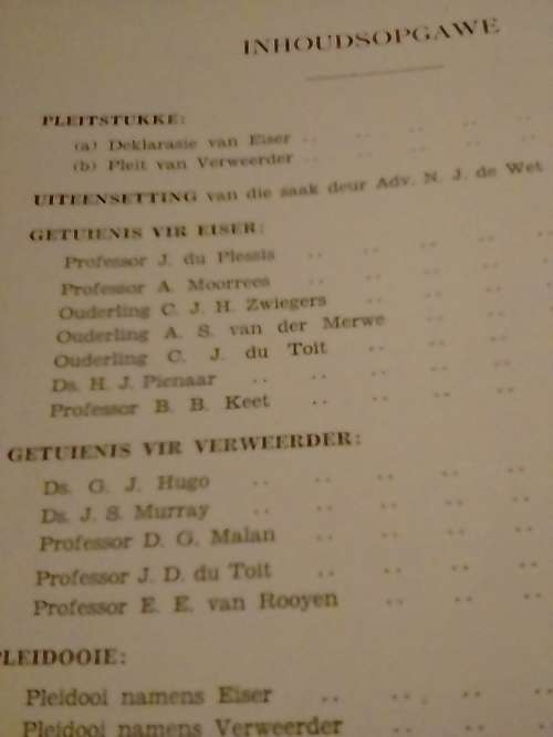 BAIE SKAARS 1931 `DIE KERKSAAK TUSSEN PROF. J.DU PLESSIS EN DIE GEREF. KERK IN SUID-AFRIKA`