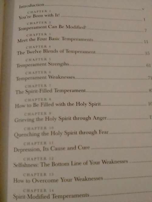 # `SPIRIT-CONTROLLED TEMPERAMENT` - BY TIM LAHAYE - SEE and READ BELOW FOR INFO